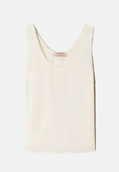 Canotta  Donna Twinset  In Crepe De Chine 231TP2453