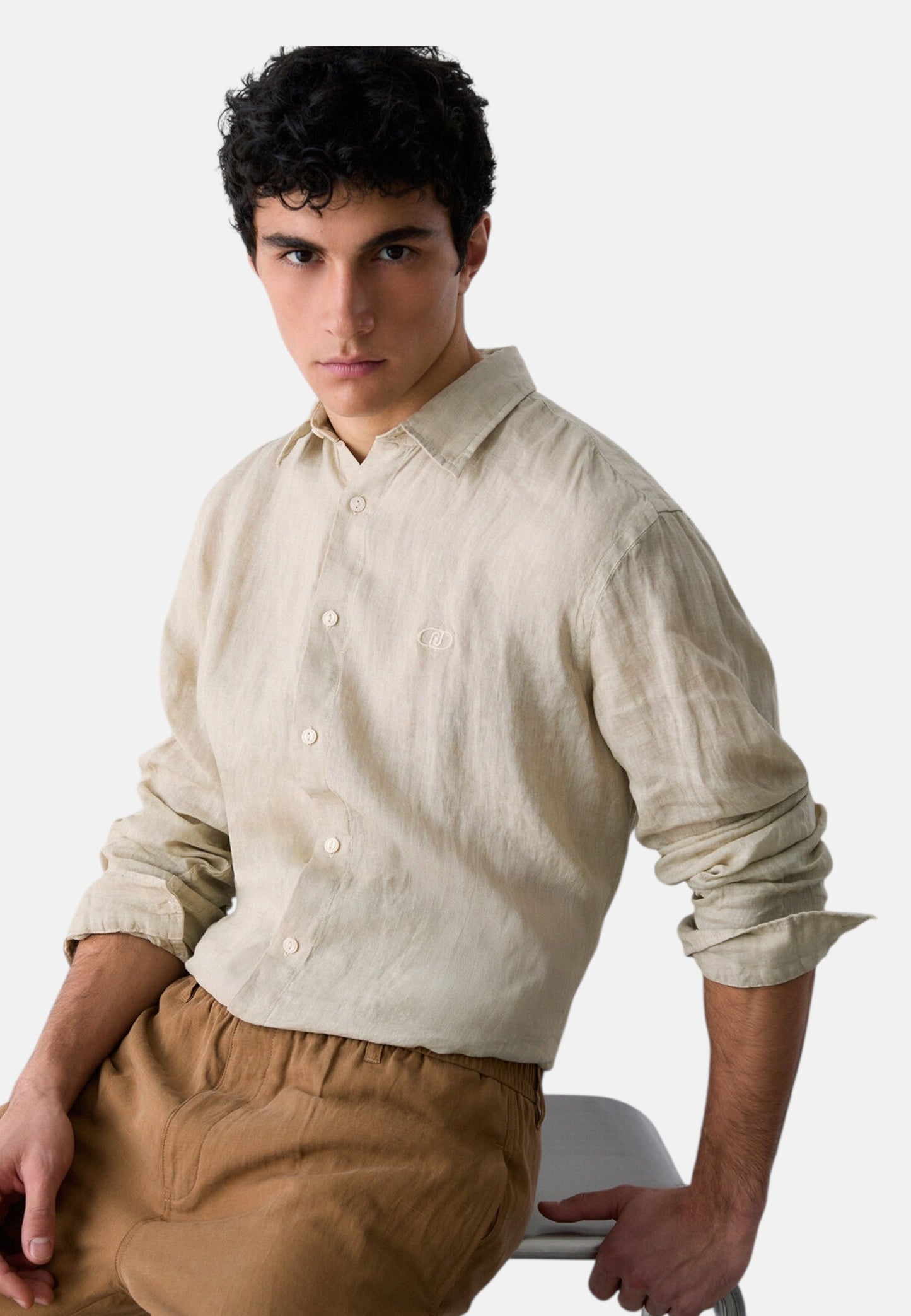 Camicia Manica lunga Uomo Liu Jo In Lino  QA6204T4359