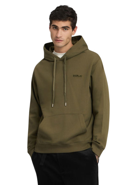 Felpa Con Cappuccio Uomo Replay Con Lettering Embroidery  M3189 .000.23802