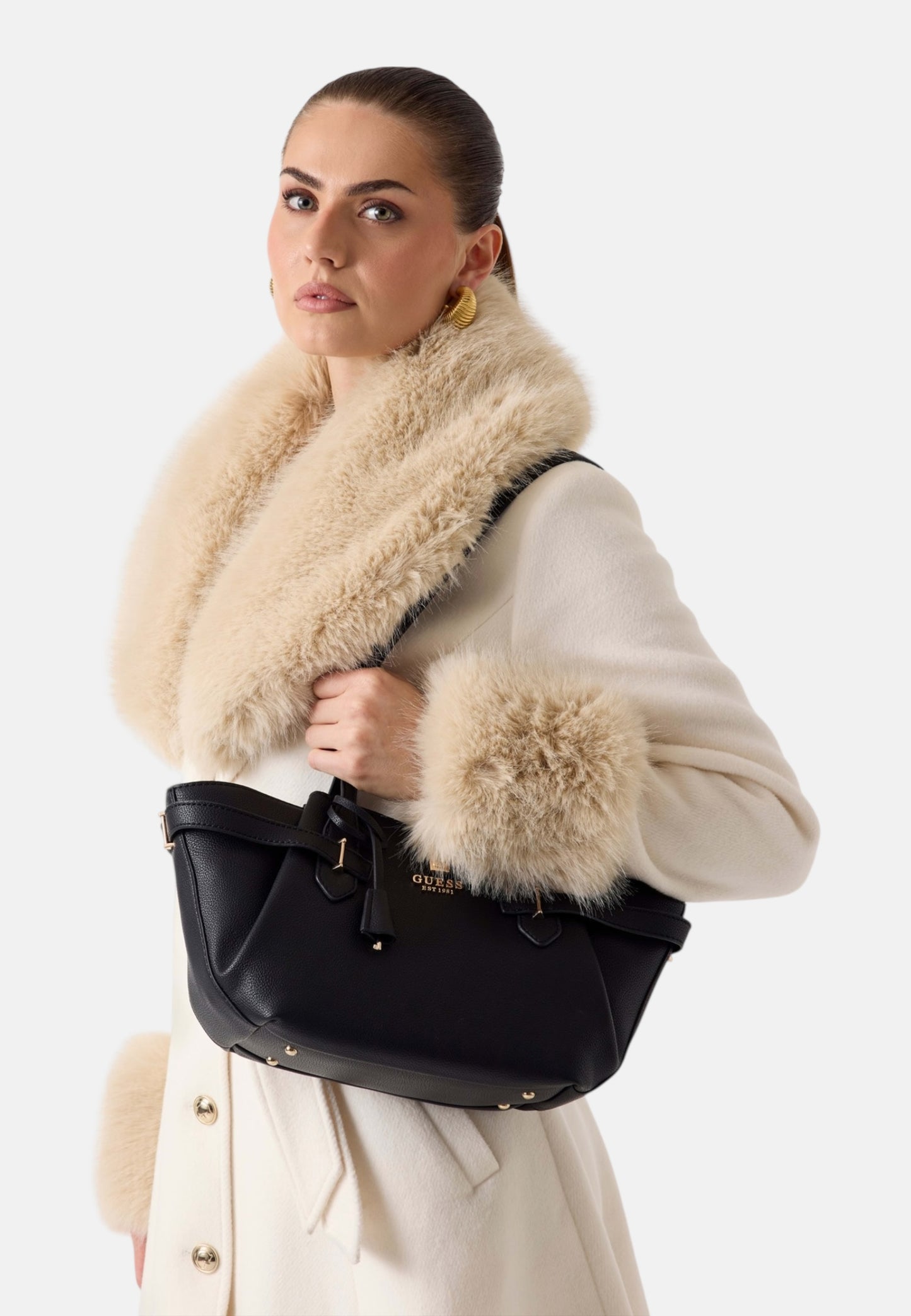 Borsa A Spalla Donna Guess Girlfriend Shoulder Satchel Yesba HWBG7833080