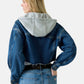 Giacca Jeans Donna Guess Con Cappuccio Gj Cropped Trucker W6RN11D5R2C