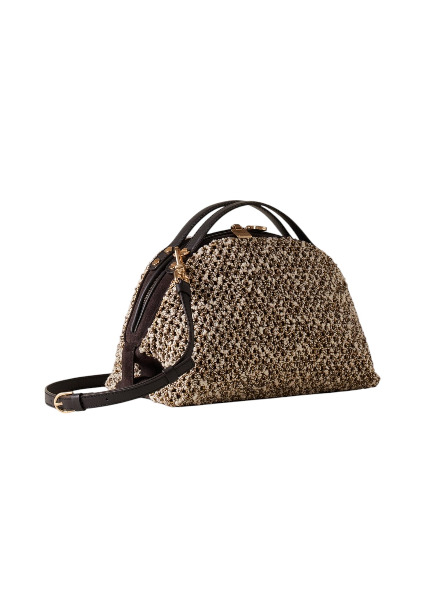Borsa A Mano Donna Borbonese BaulettoSmall In Tessuto A Rete Con Tracolla Sexy 910103800383