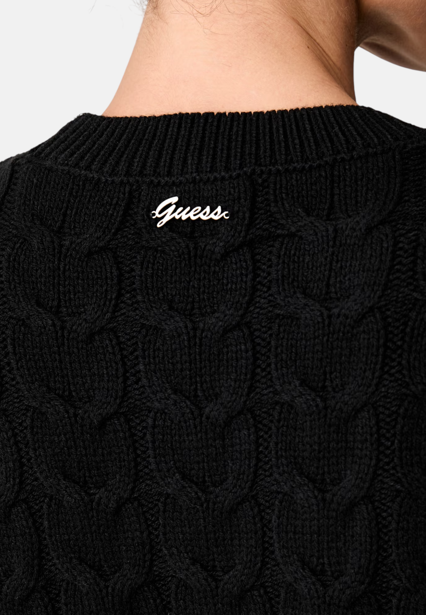 Maglione A Girocollo Donna Guess Strass Cassandra W6YR21Z0965