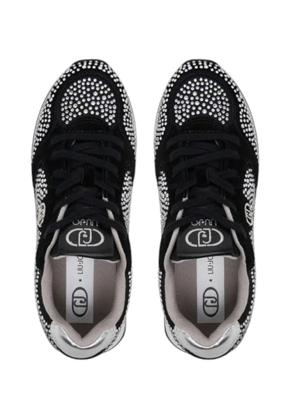 Sneakers Basse Donna Liu Jo Cow Suede/Satin/Strass Vibe