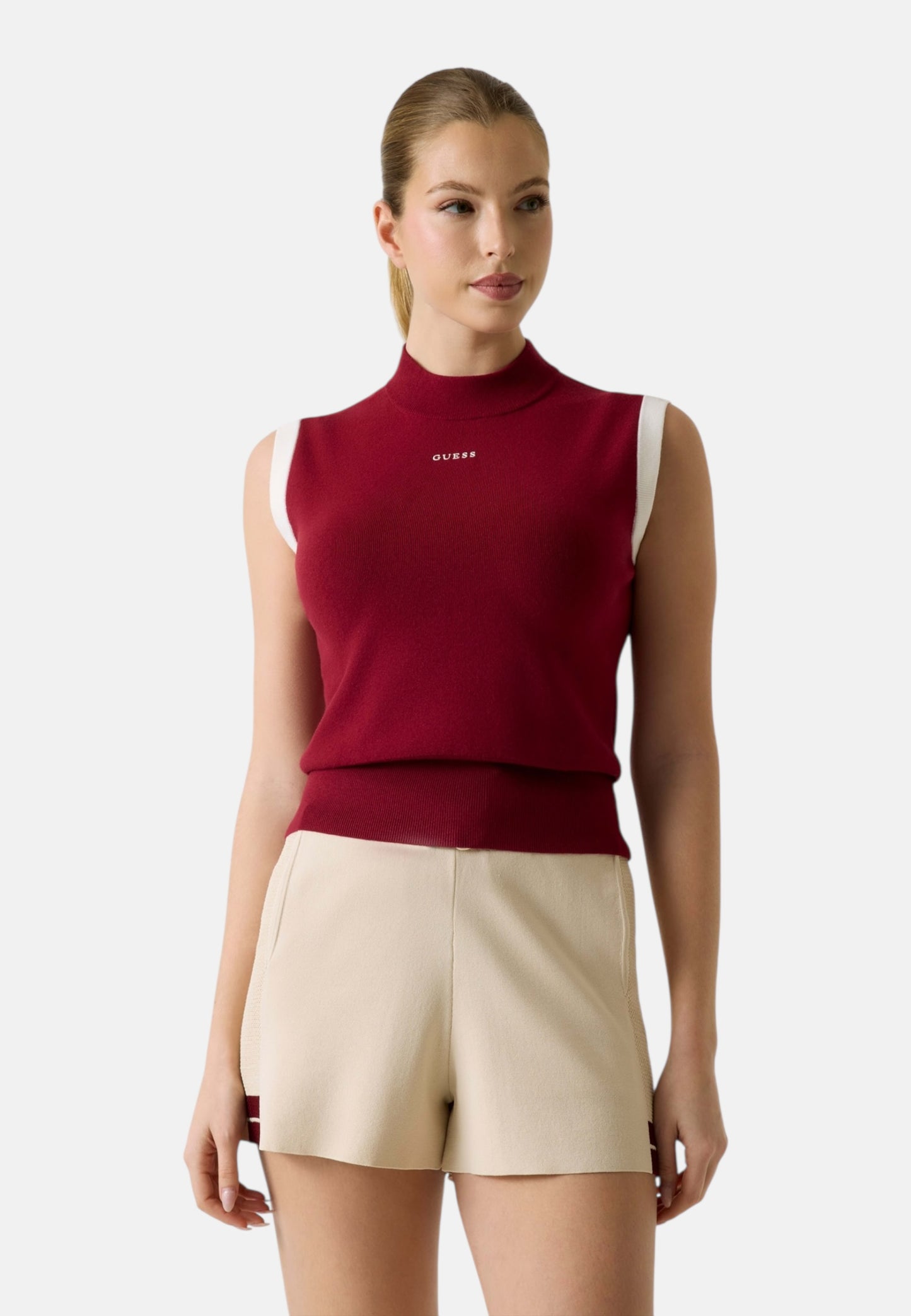 Top  Donna Guess In Maglia Laurene V6RP07Z4642