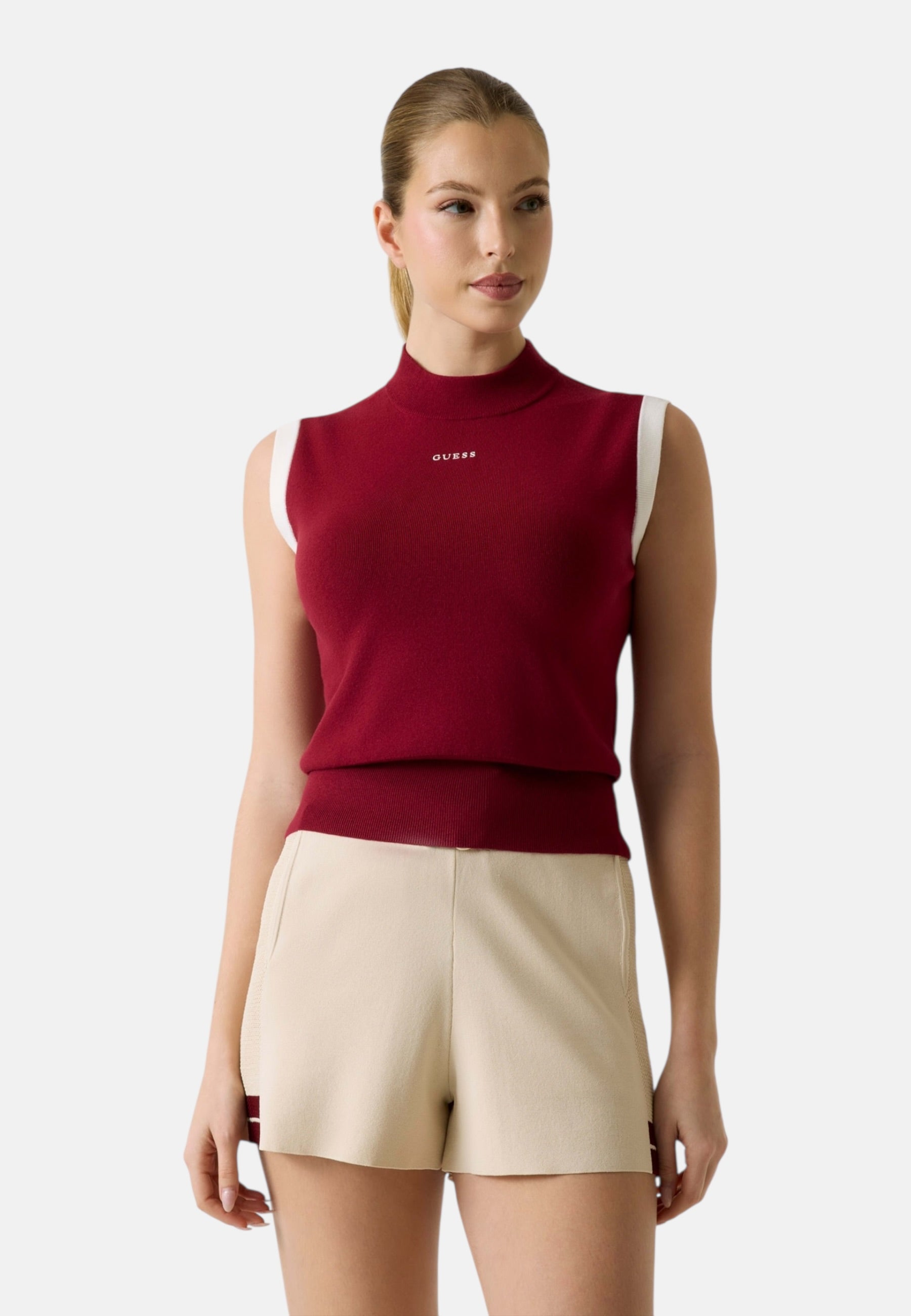 Top  Donna Guess In Maglia Laurene V6RP07Z4642