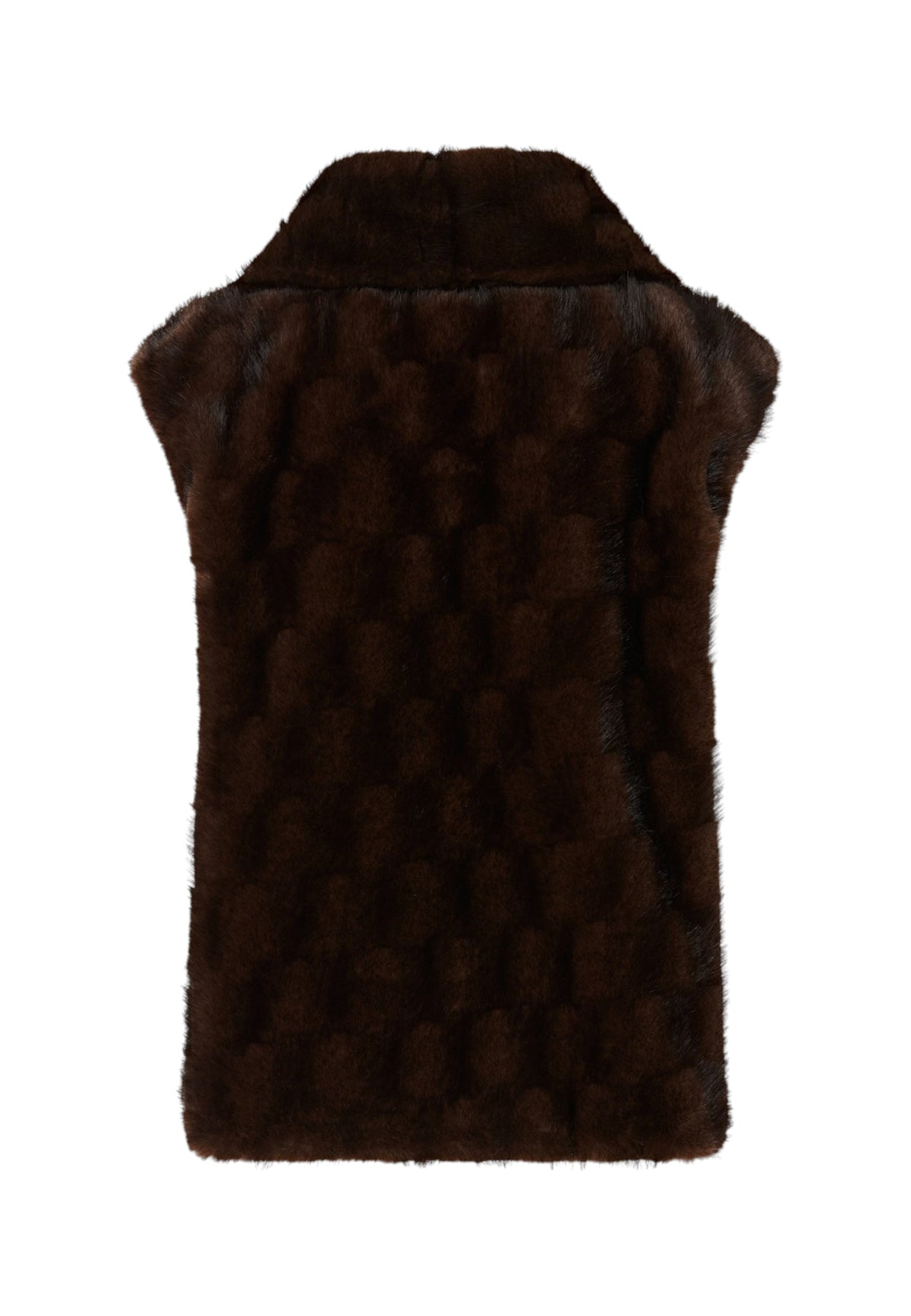 Gilet  Donna Pinko Effetto pelliccia sintetica, collo rialzabile, zip a doppio cursore, tasche oblique a filetto, coulisse interna al fondo, fodera jacquard con logo Love Birds Glossinia 106939A3C5