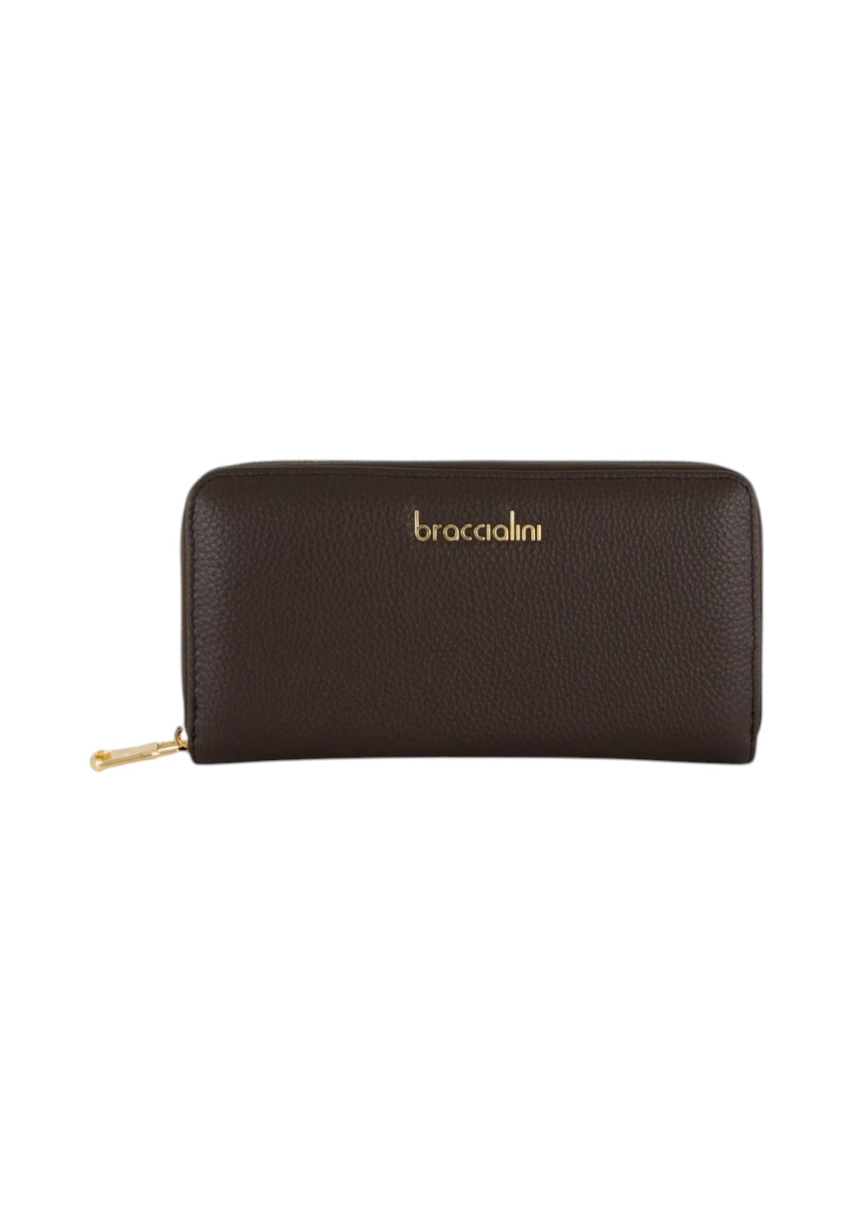 Portafoglio Con Zip Donna Braccialini Lungo, Chiusura con zip, Logo Braccialini in metallo, Dimensioni: 19.5 x 2.5 x 10 Cm Basic B18700_126BA