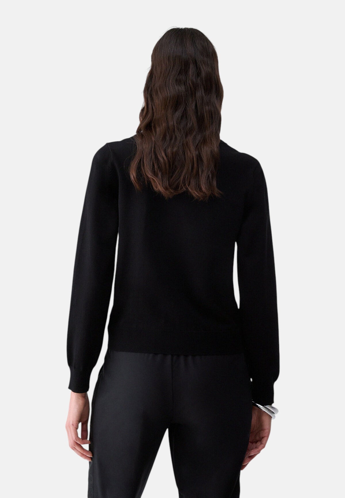 Maglione A Girocollo Donna Liu Jo Con Logo Gioiello LJ In Strass  TF6261MS63L