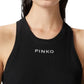 Canotta  Donna Pinko A Costine Con Logo Distinto