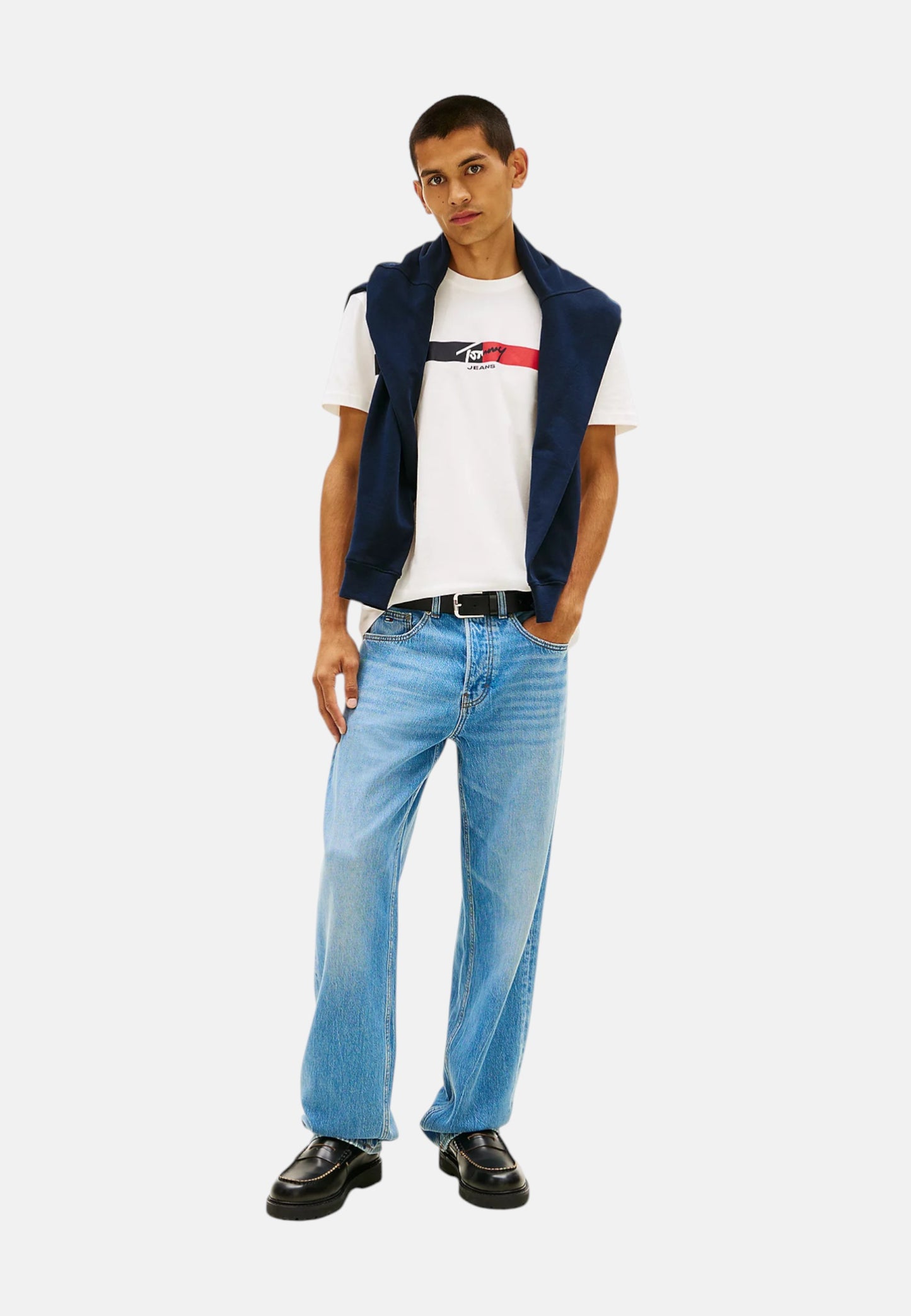 T-Shirt Manica Corta Uomo Tommy Jeans  Tjm Reg Signature S DM0DM22539