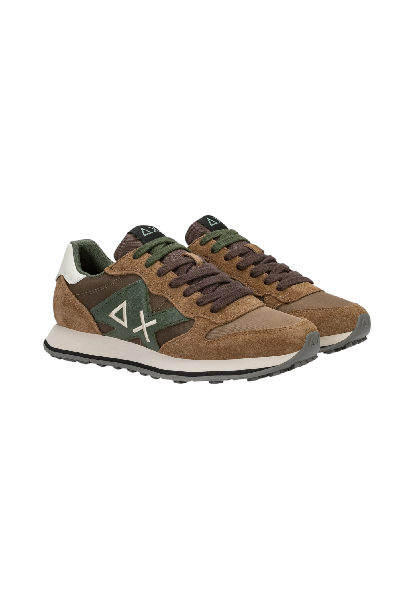 Sneakers Basse Uomo Sun68 Stile Running, Nylon E Suede, Maxi Logo, Bicolor Jaki 2.0 Bicolor Z46122