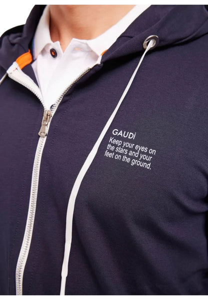 Felpa Con Zip Uomo Gaudi   411GU64065