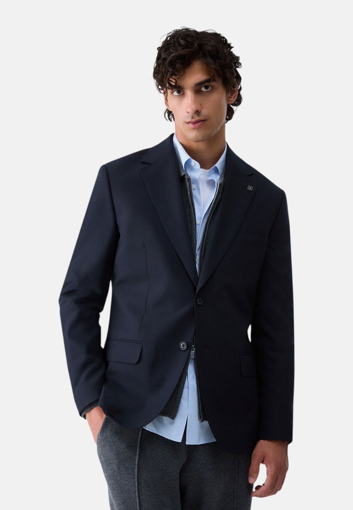 Giacca Blazer Uomo Liu Jo Monopetto In Misto Lana  QXX129T219A