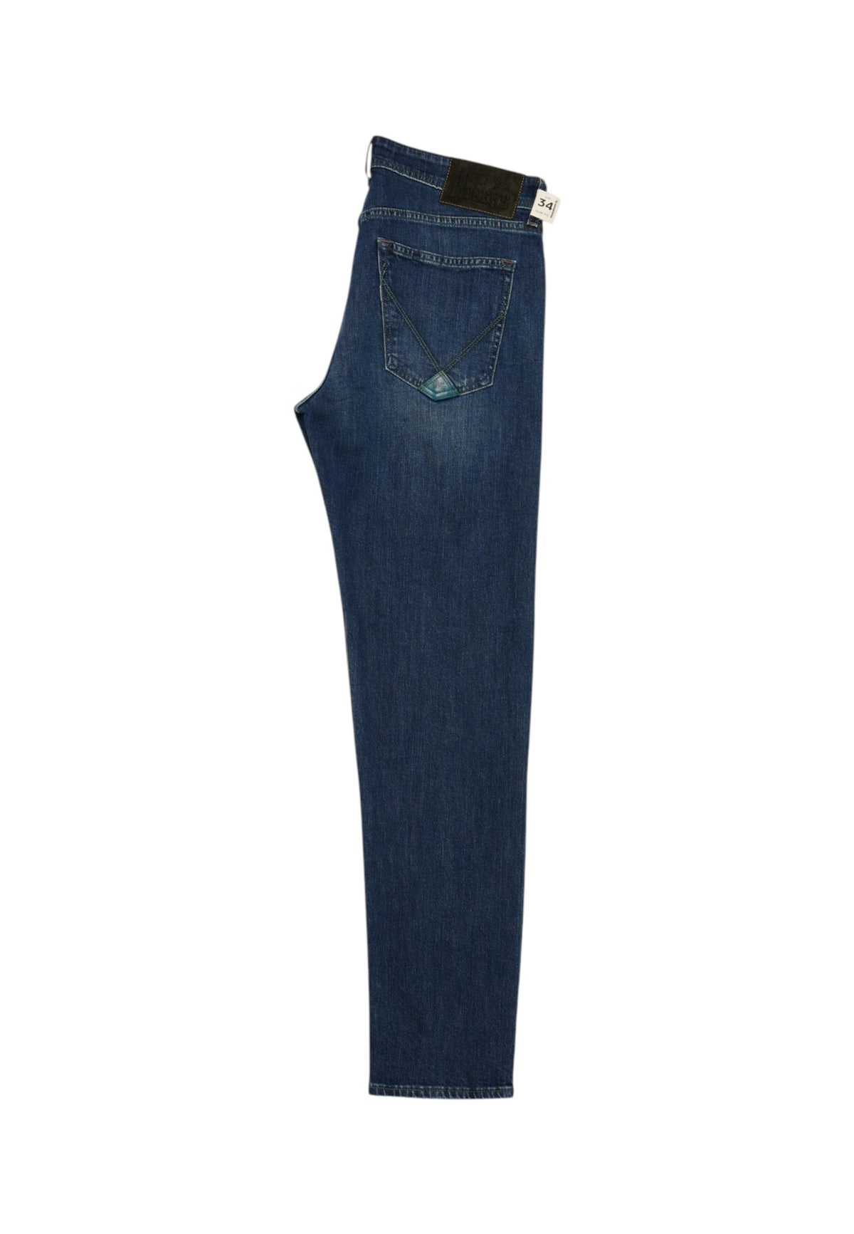 Jeans Slim Fit Uomo Roy Roger's Denim di cotone elasticizzato, lavaggio Newham 517 Special RRU110CE083100
