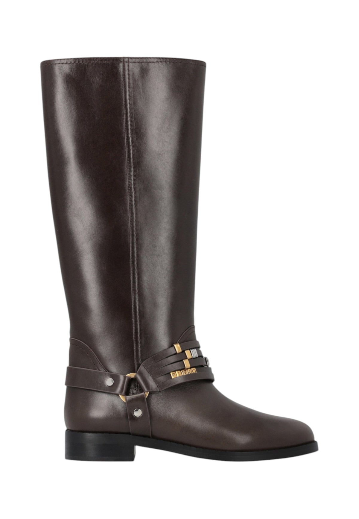 Stivali  Donna Pinko Con Cinturino E Fibbia, Fondo Carrarmato Cheval 01 SD0583P001
