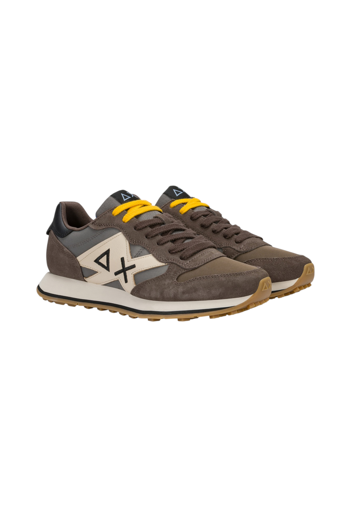 Sneakers Basse Uomo Sun68 Stile Running, Nylon E Suede, Maxi Logo, Bicolor Jaki 2.0 Bicolor Z46122
