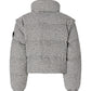 Piumino Corto Donna Pinko Tweed a quadri, maniche staccabili con zip, trasformabile in gilet, collo alto, tasche laterali con zip, polsini elasticizzati, imbottitura sintetica, coulisse al fondo Daboecia 107185A3G5