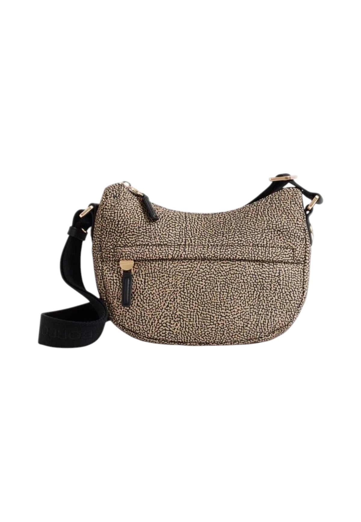 Borsa A Tracolla Donna Borbonese Formato XS, Tessuto riciclato, Stampa OP B-Club 91010338X95