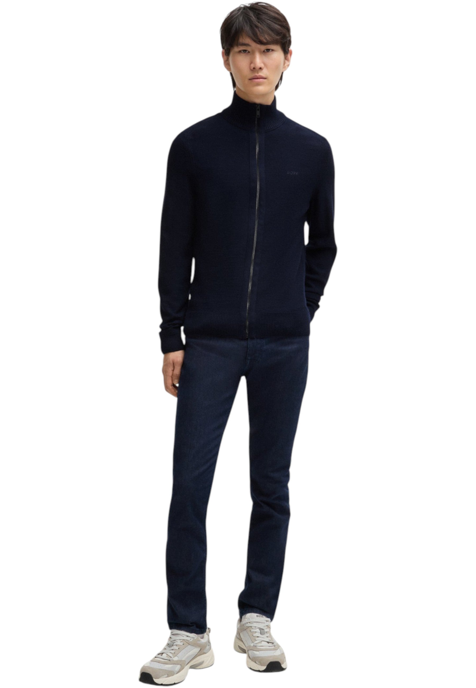 Maglione Collo Alto Uomo Boss Con Zip Avac 50501750