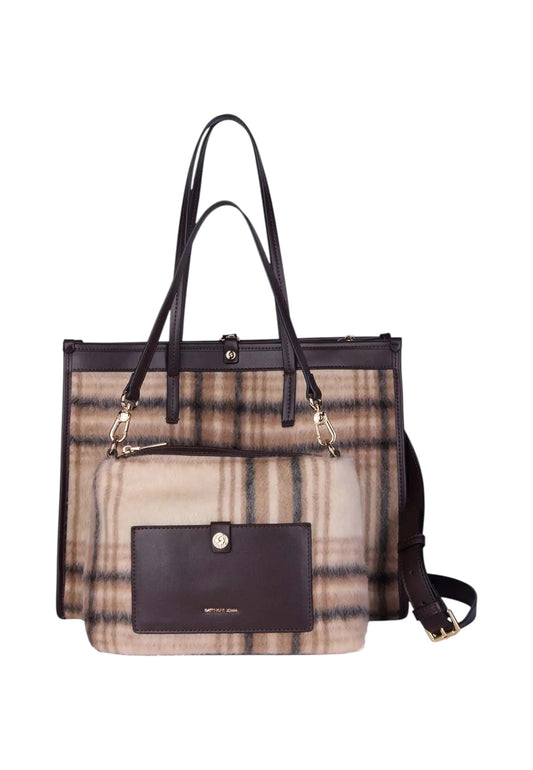 Borsa A Spalla Donna Gattinoni Large Shopping Fernanda Check BINF08686WZC