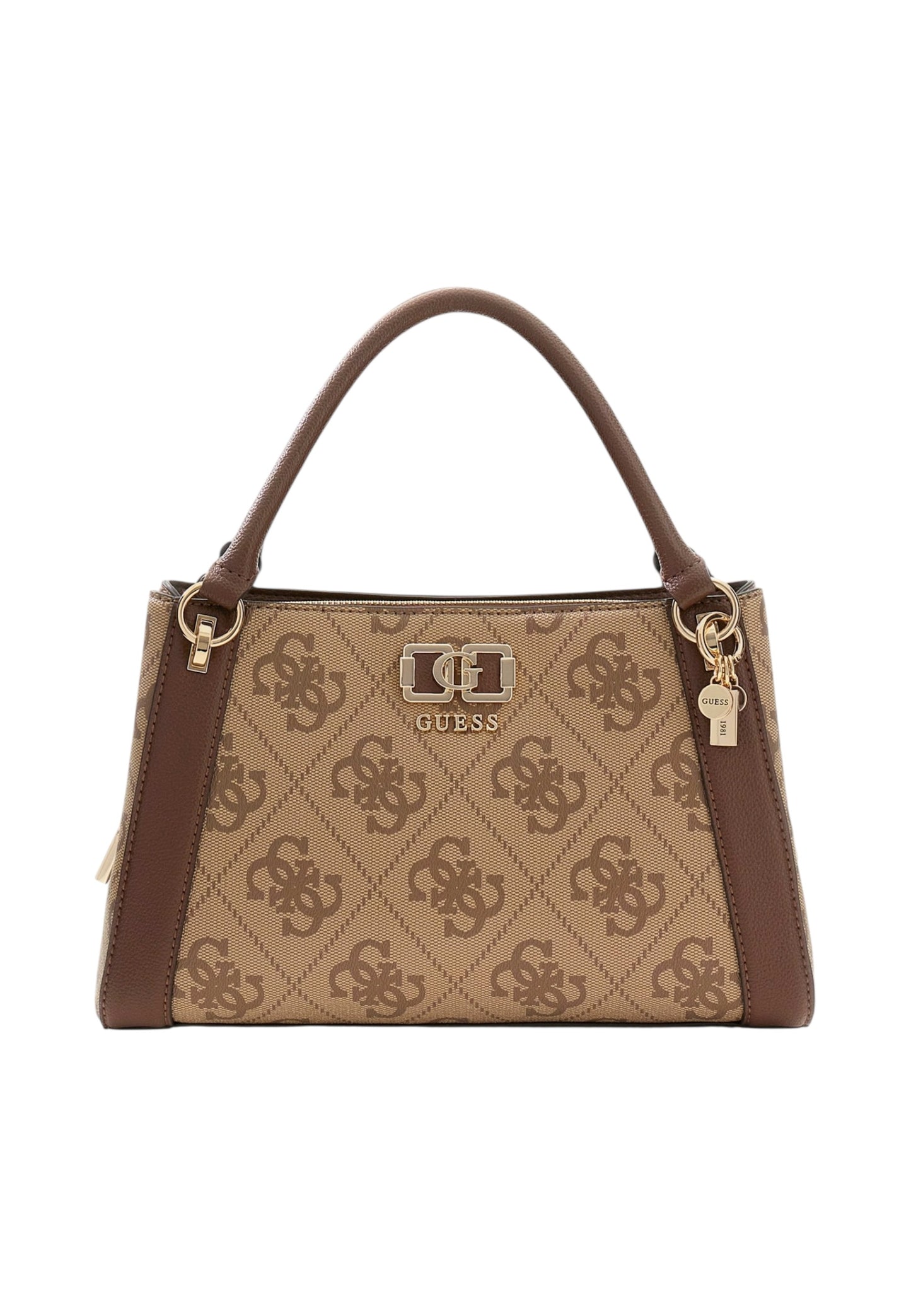 Borsa A Mano Donna Guess Girlfriend Satchel Karnilla Logo HWOS9901060