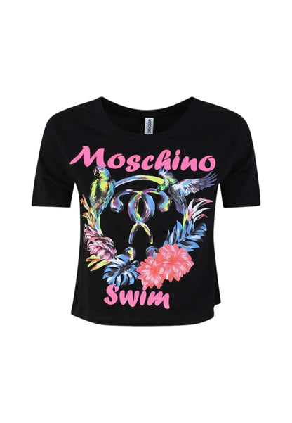 T-Shirt Manica Corta Donna Moschino Pappagallini  A19142127