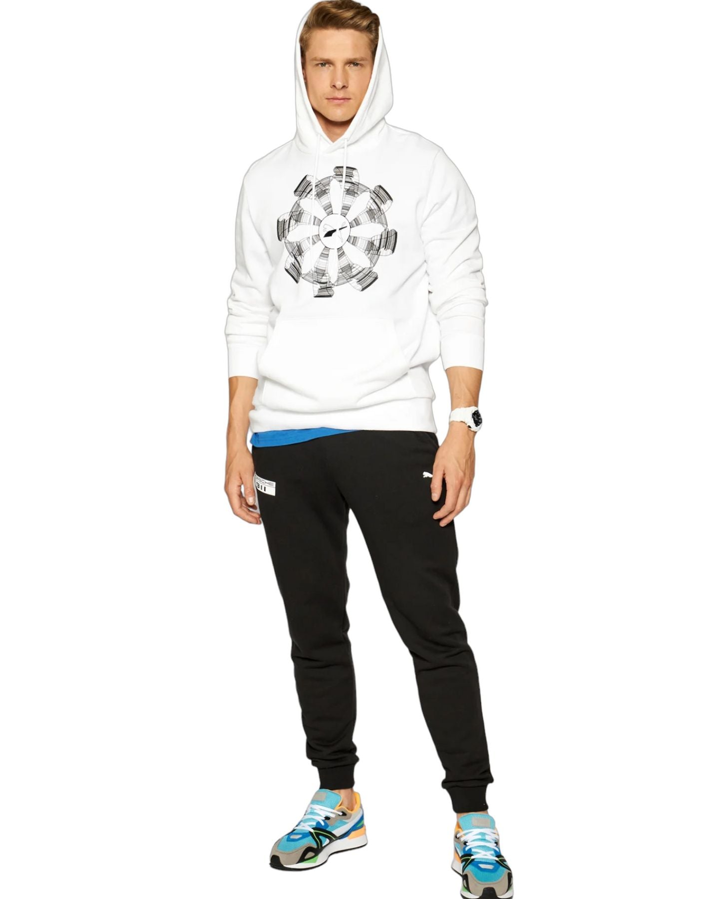 Felpa Con Cappuccio Uomo Puma   599749