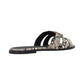 Ciabatte  Donna Pinko In Pelle Di Vitello Stampa Pitone E Logo Love Birds Milly 04 SD0463P042