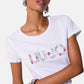 T-Shirt Manica Corta Donna Liu Jo Flowers Eco Line VA6169JS003
