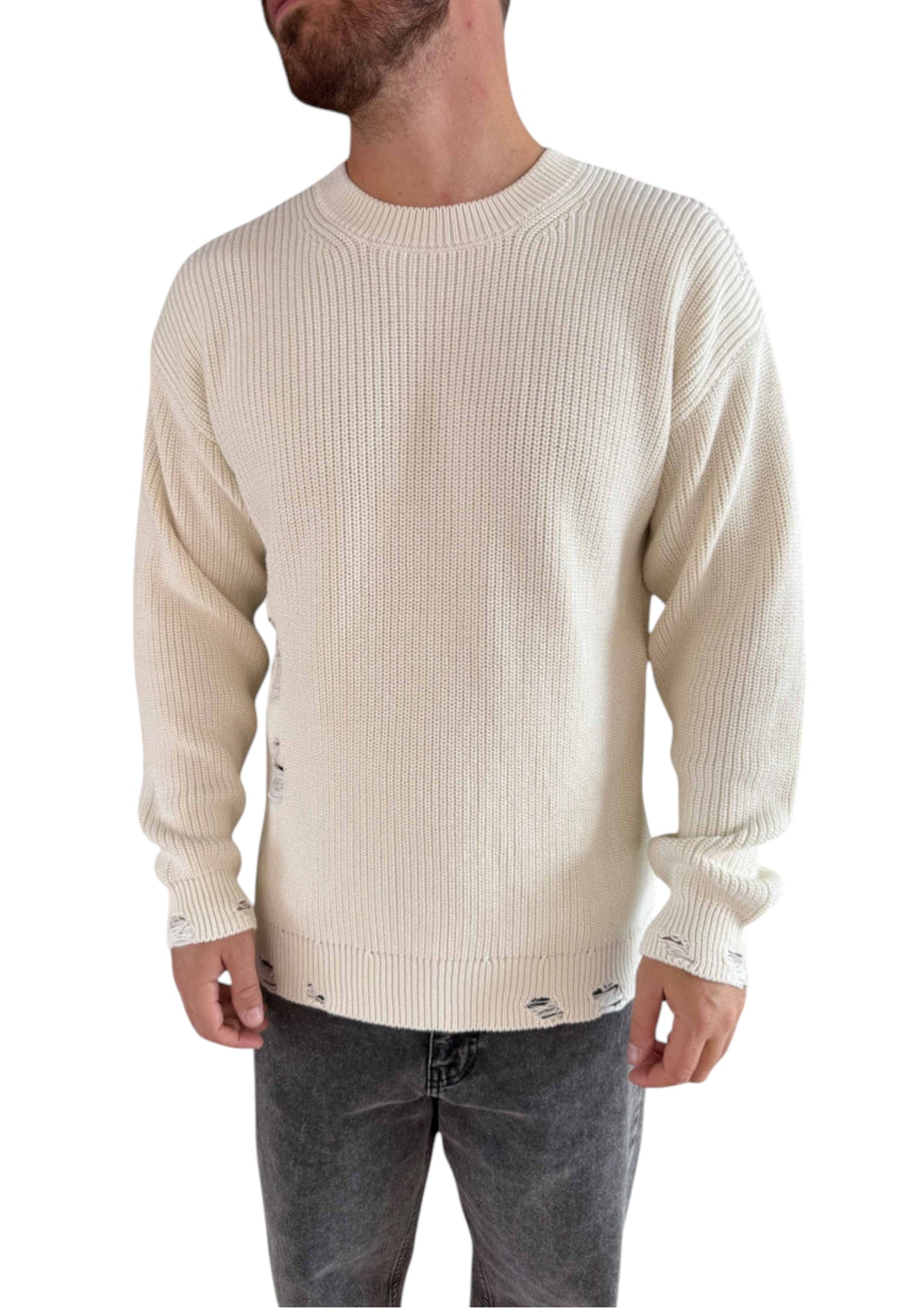 Felpa A Girocollo Uomo Disclaimer   25IDS55127