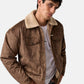 Giacca Invernale Uomo Guess Effetto shearling, Stile trucker Gj M6BL75K7182