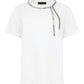 T-Shirt Manica Corta Donna Liu Jo Oversize Con Catena Strass Eco Line CA6167JS088