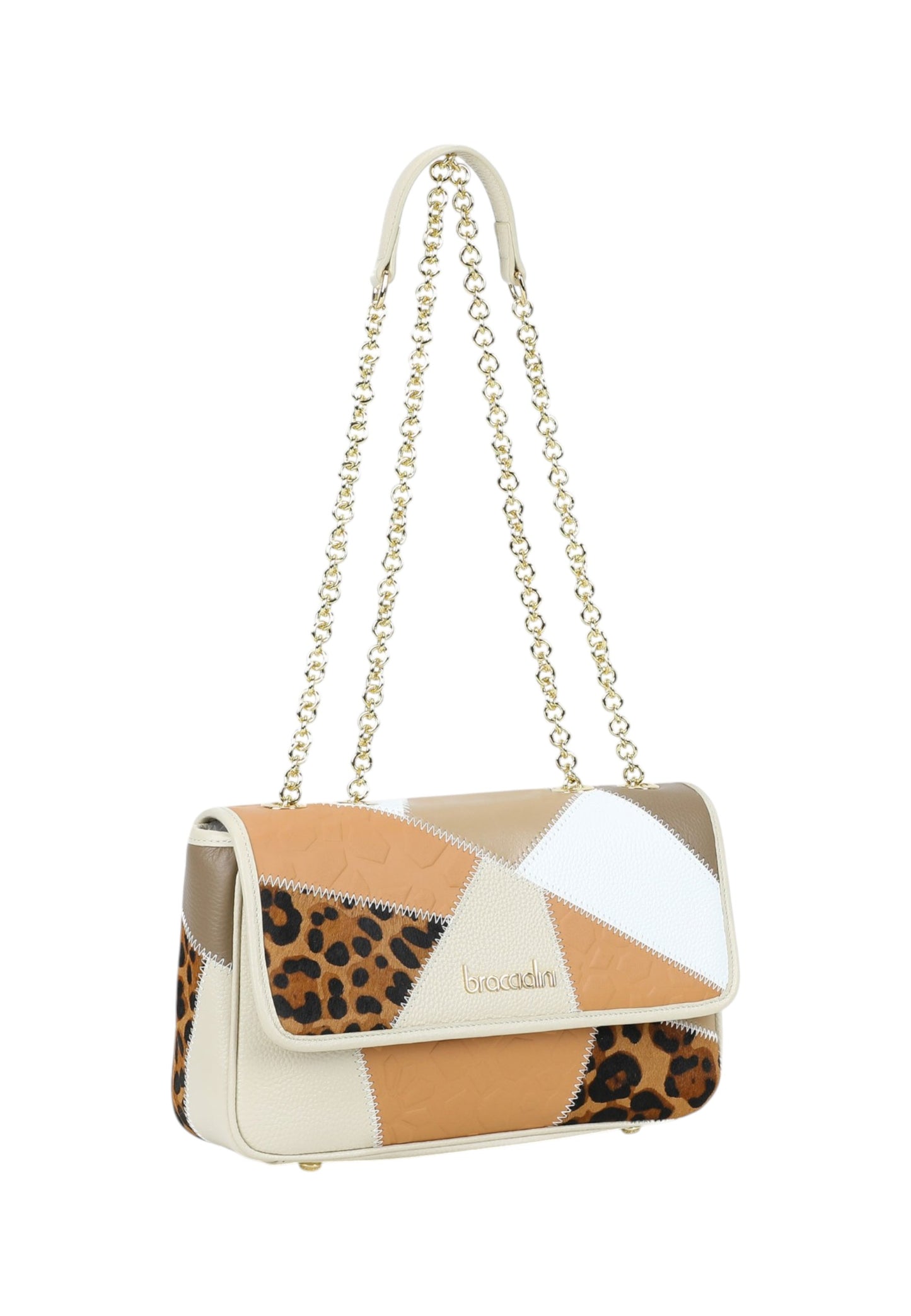 Borsa A Tracolla Donna Braccialini In Pelle Patchwork B19071PP