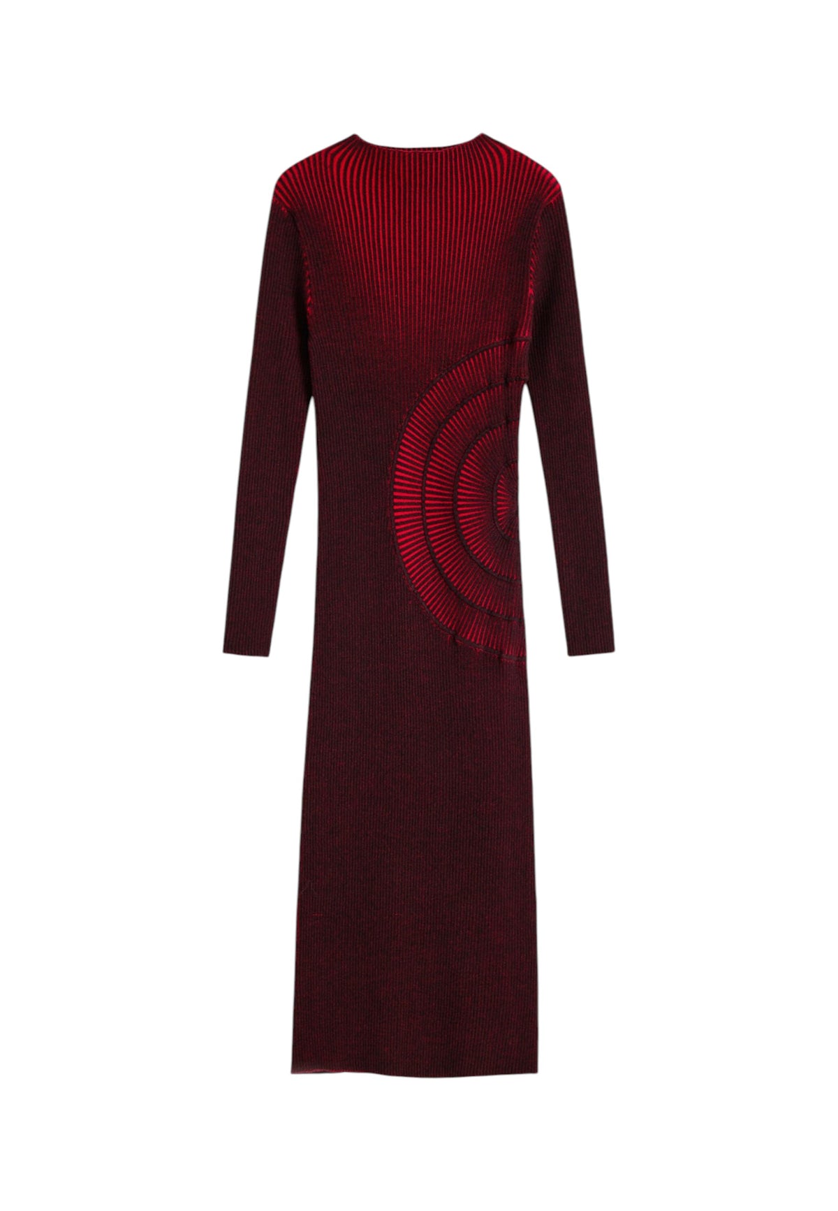 Vestito Midi Donna Desigual Effetto degrad�, Fit slim, Manica lunga, Collo alto, Viscosa Lenzing EcoVero Bloody 26WWVF03