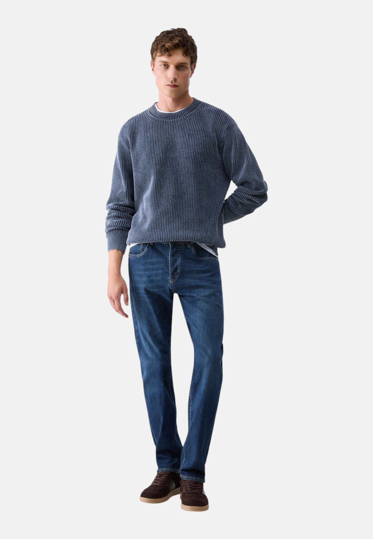 Maglione A Girocollo Uomo Liu Jo A Coste Inglesi  QF6267MAB25