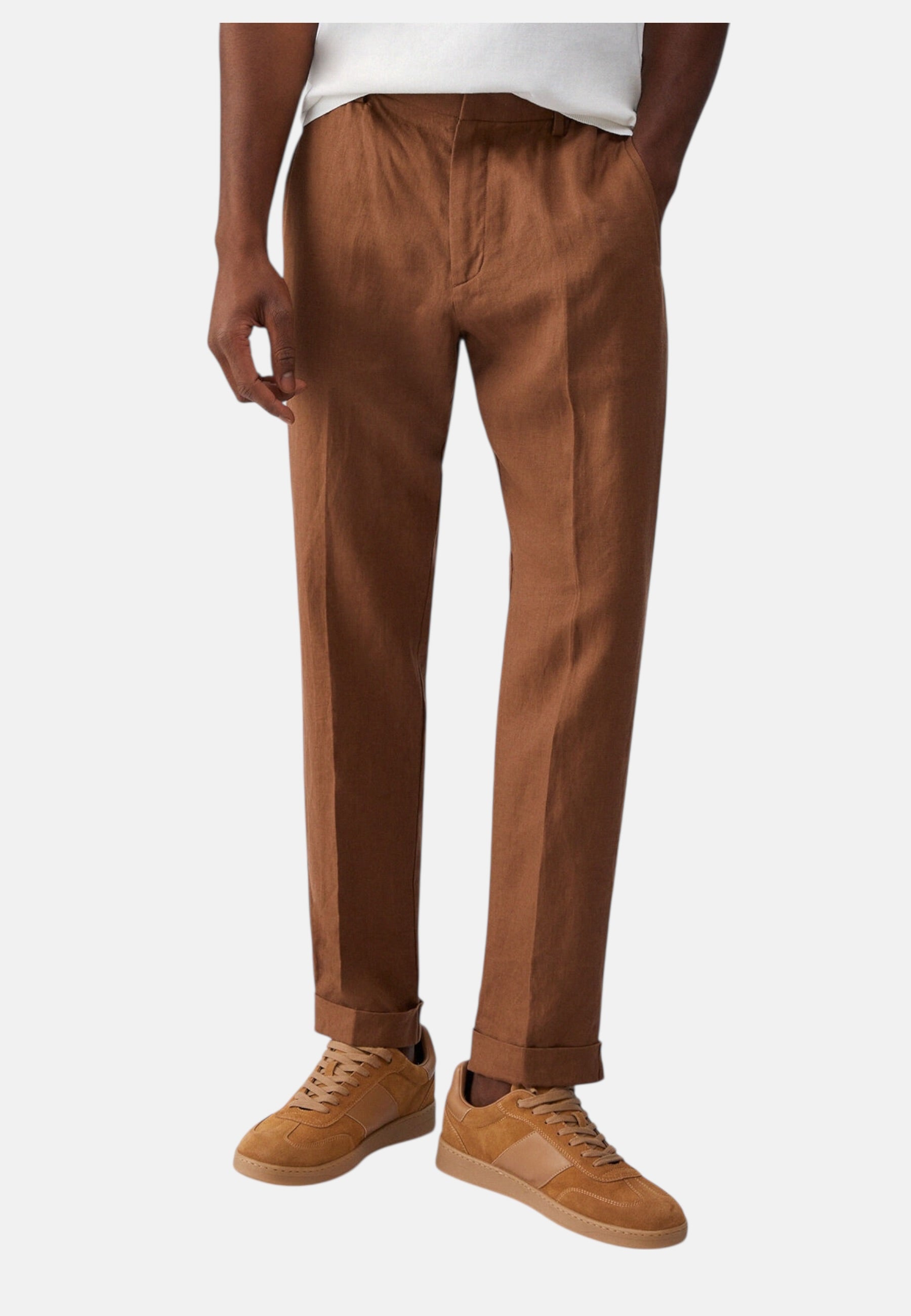 Pantaloni  Uomo Liu Jo Jogger In Lino  QA6095T4346