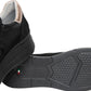 Sneakers Basse Donna Nero Giardini Tomaia in pelle e tessuto, chiusura con lacci, pannelli sovrapposti, fondo rialzato, suola in gomma, Made in Italy  I617330D