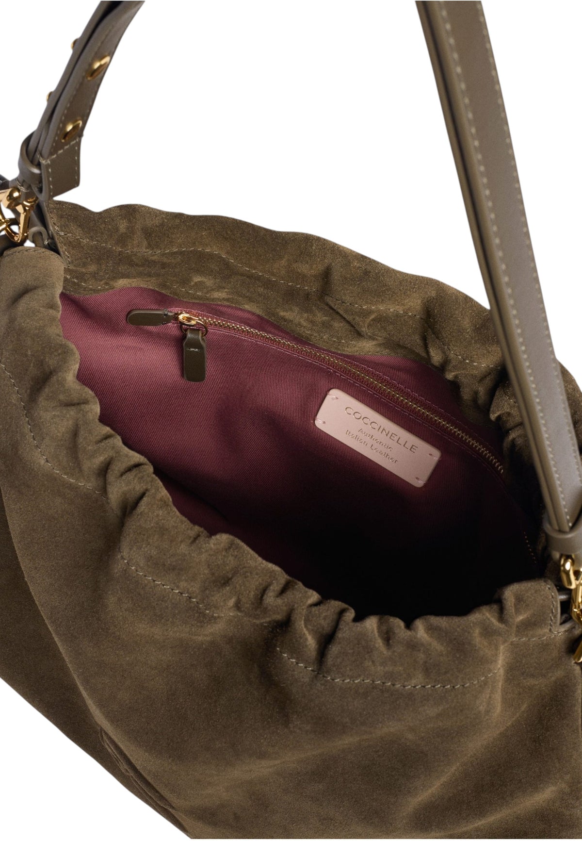 Borsa A Spalla Donna Coccinelle In camoscio, Pelle liscia, Bimateriale Lidia Suede Bimaterial E1V9G130301