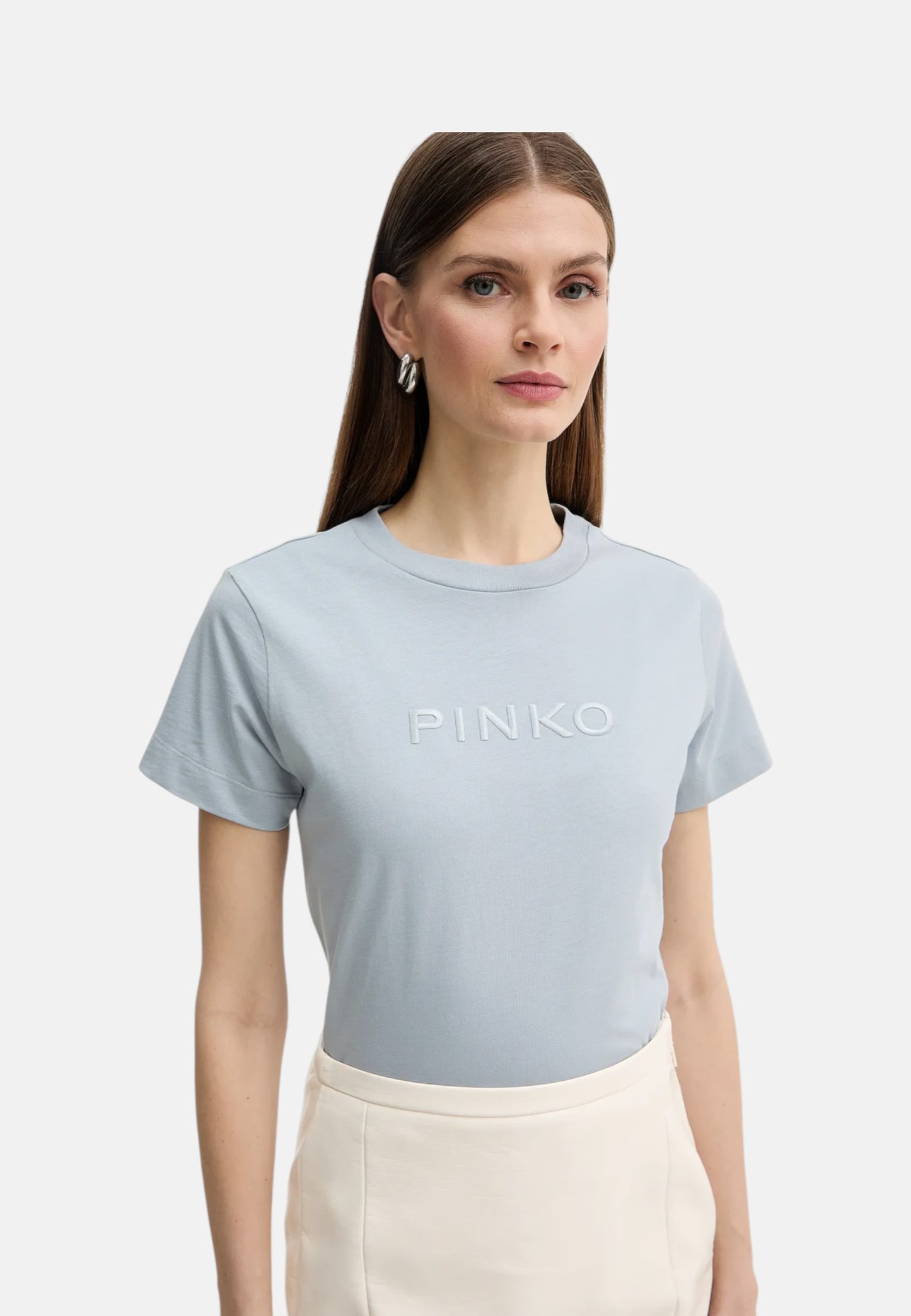 T-Shirt Manica Corta Donna Pinko Ricamo Logo Pinko Start 101752A339