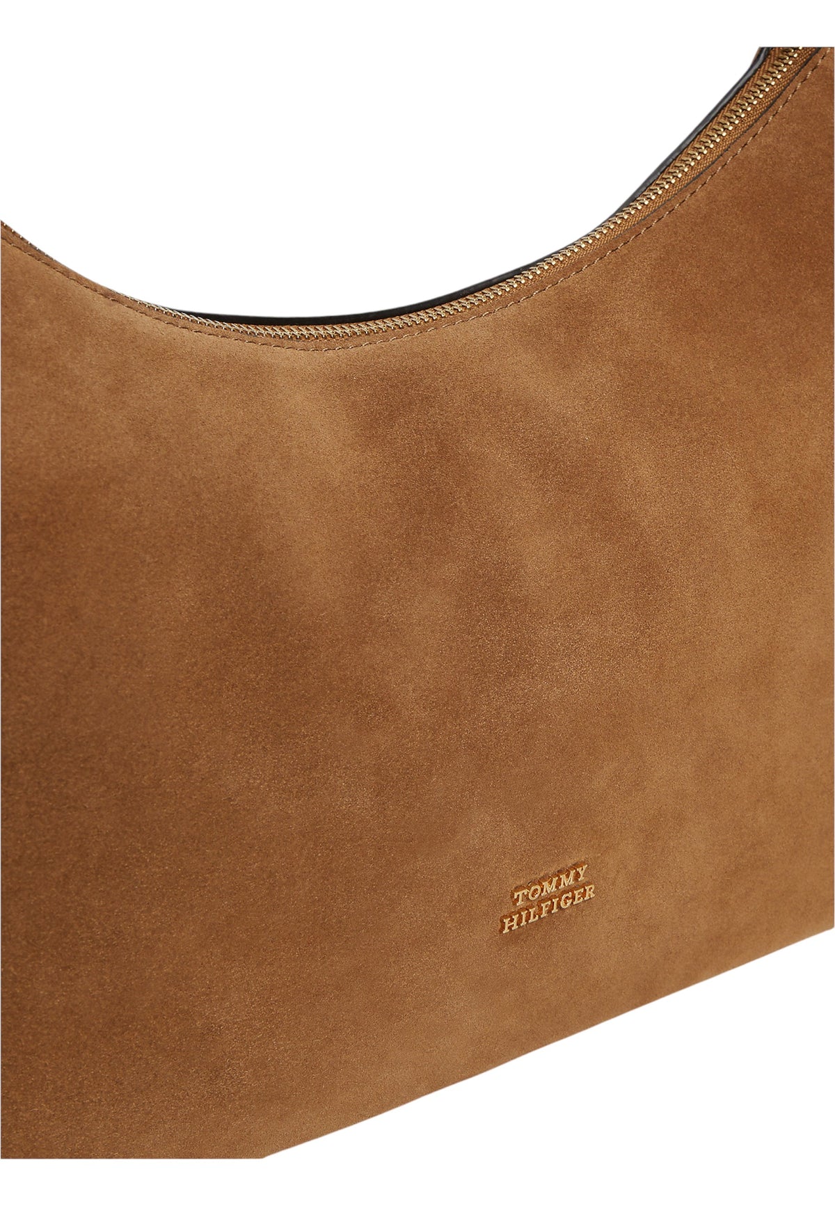 Borsa A Spalla Donna Tommy Hilfiger Shoulder Bag Suede Th Statement AW0AW18824
