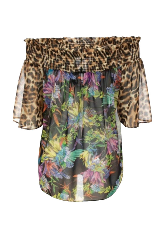 Blusa Manica Corta Donna Just Cavalli  74Mw224 74PBL224NS251