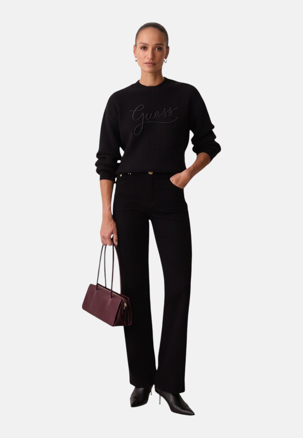 Maglione A Girocollo Donna Guess  Faith W6BR27Z1409