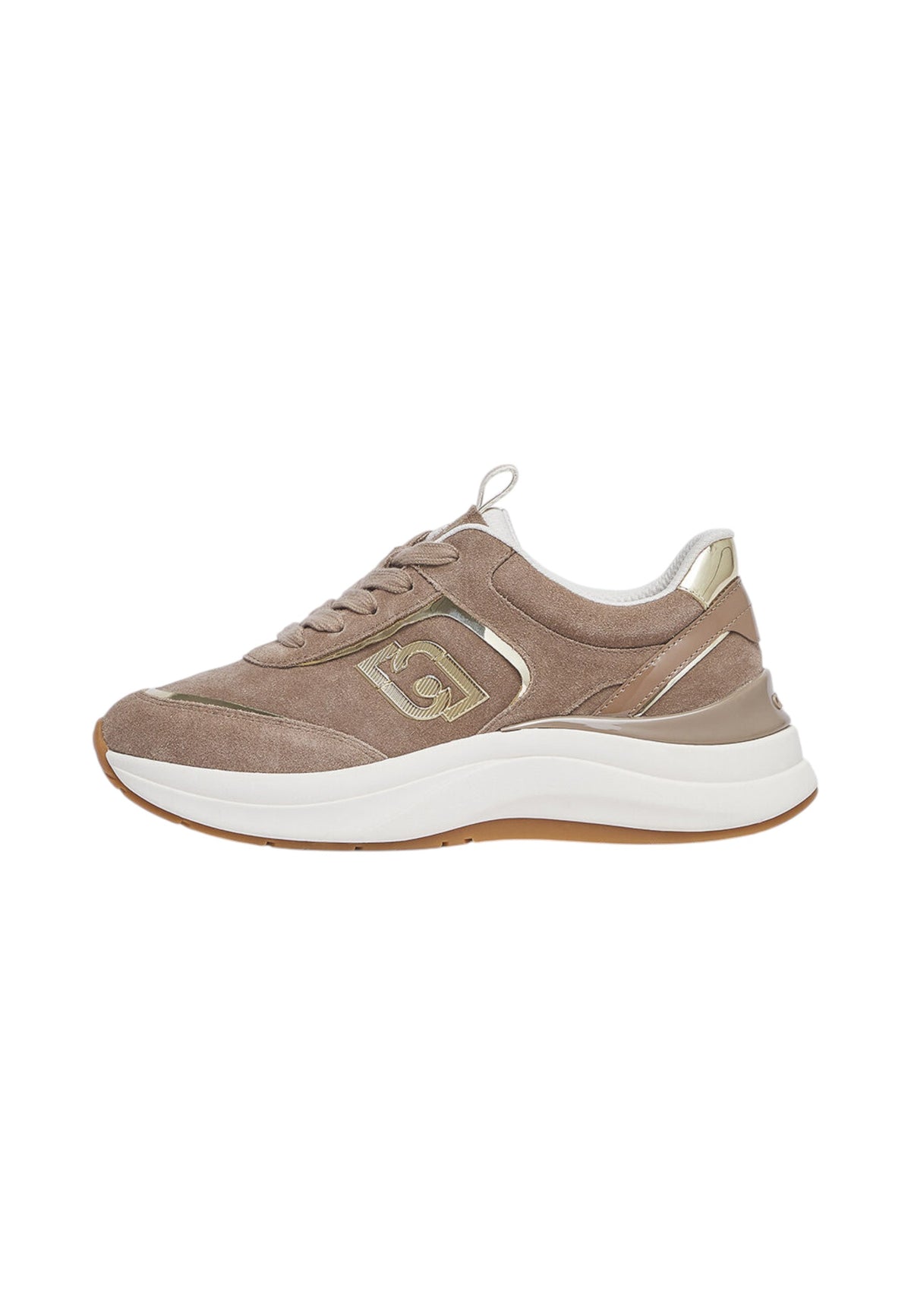 Sneakers Basse Donna Liu Jo In Pelle Scamosciata Con Platform E Logo Laterale Stardust 01 BF6029PX911