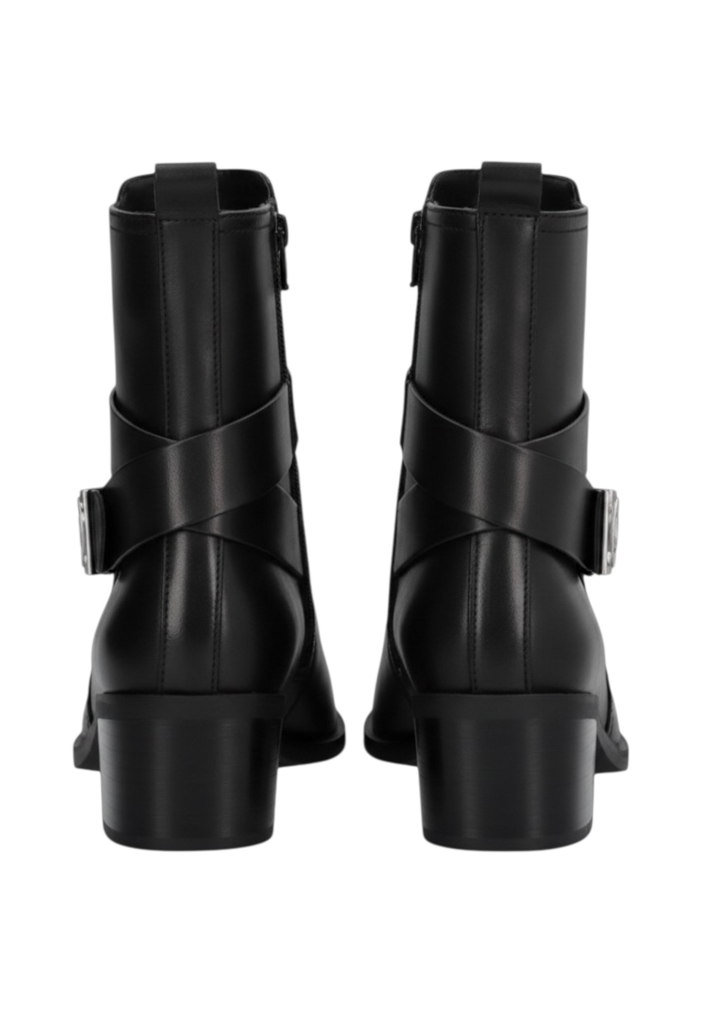 Stivaletti Tronchetti Donna Liu Jo In Pelle Con Tacco A Blocco E Cinturino Gioiello Janice 03 SF6055P0102