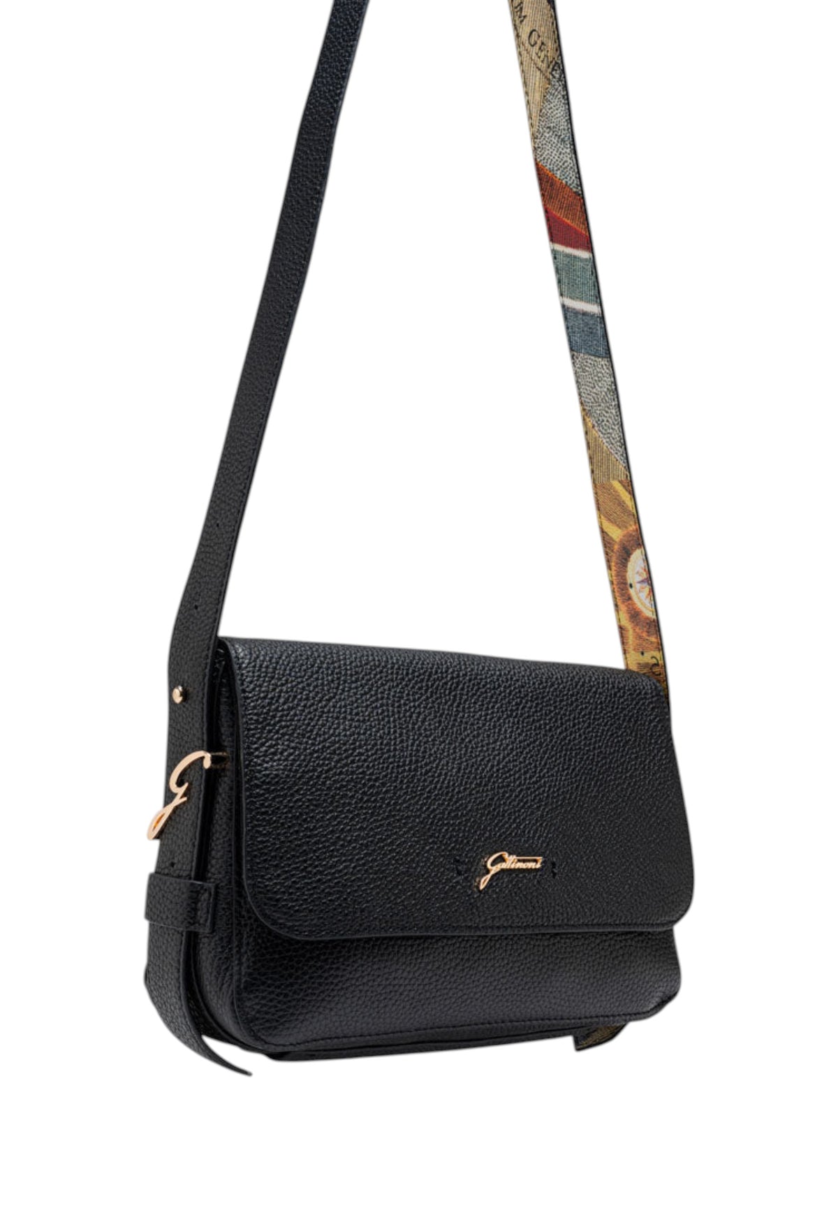 Borsa A Tracolla Donna Gattinoni Linea Hellen, Pelle con finiture in similpelle, Chiusura con patta Hellen BIGH48272WHN