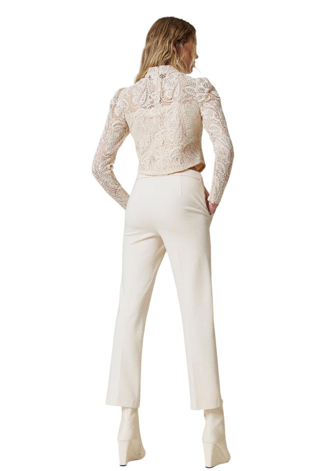 Pantaloni  Donna Twinset Con Bordo Oval T  242TP224A