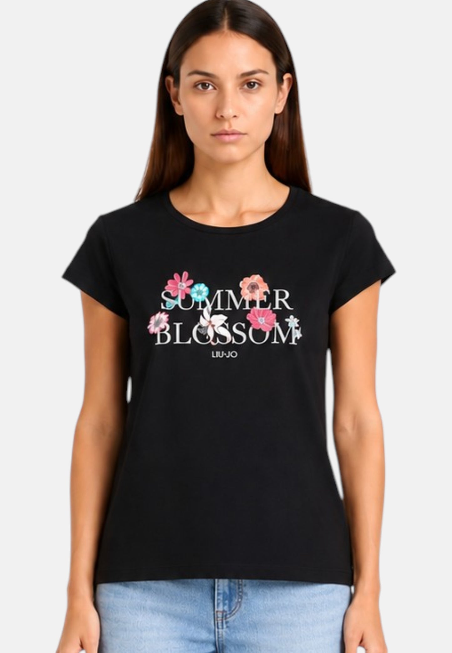 T-Shirt Manica Corta Donna Liu Jo Summer Blossom Eco Line VA6164JS360