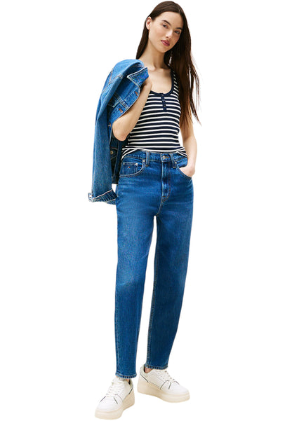 Jeans Tapered Fit Donna Tommy Jeans  Mom Jean Uh DW0DW19244
