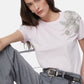T-Shirt Manica Corta Donna Liu Jo Con Patch  CA6010J3868
